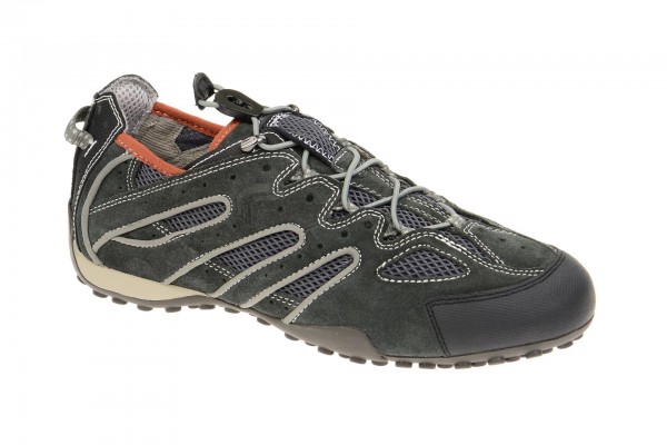 Geox Respira Snake J Sneakers in dunkelgrau Gummizug