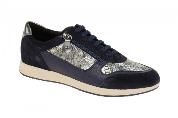 Geox Respira Avery A Sneakers in blau grau Damenschuhe