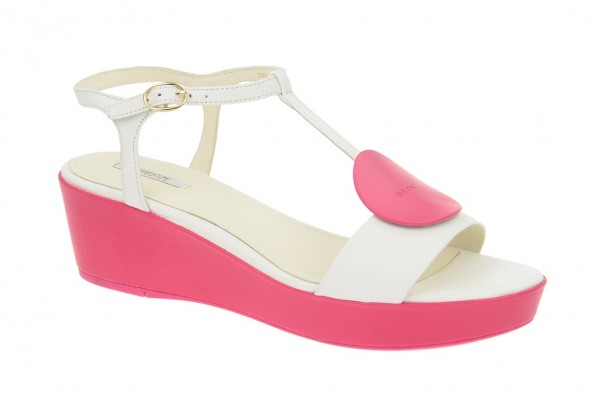 Geox Respira Nouvelle Sandaletten in weiß pink - bestellen!