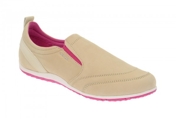 Geox Respira Vega B Schuhe in taupe pink Damen Slippers