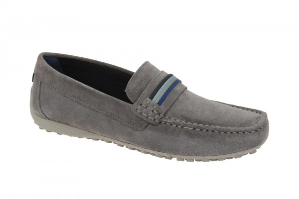 Geox Respira Snake Moc F Moccasin Slipper in grau