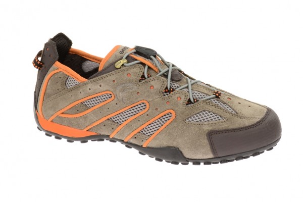 Geox Respira Snake J Sneakers in taupe orange Herrenschuhe