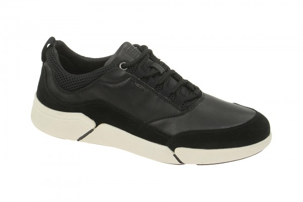 Geox Respira Ailand A Herrenschuhe in schwarz Sneakers