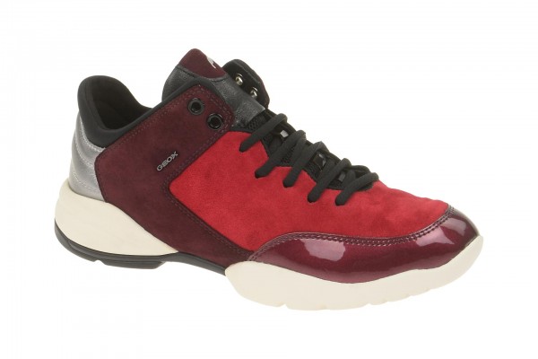 Geox Respira Sfringe Sneakers in rot Damenschuhe