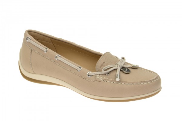 Geox Respira Yuki A Damen Slipper in taupe beige - Mokassin