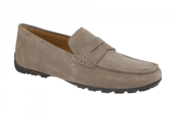 Geox KOSMOPOLIS + GRIP Schuhe - komfortable Herrenslipper in taupe - U35CFB 00022 C1018