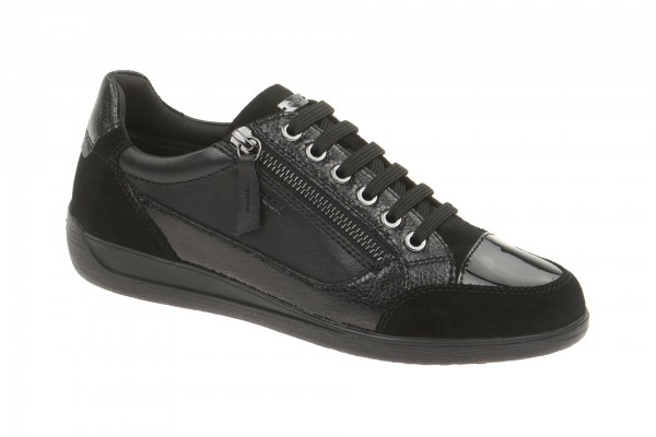 Geox Respira Myria A Damen Halbschuhe in schwarz Sneakers