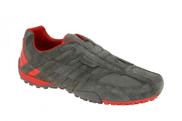 Geox Respira Snake L Slipper in grau rot Sneakers