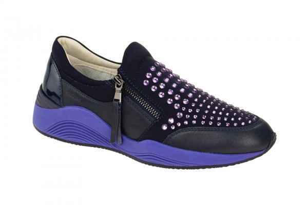 Geox Respira Omaya C Sneakers in dunkelblau violet Slipper