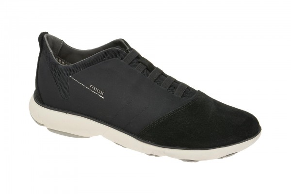 Geox Respira Nebula B Sneaker in schwarz weiß Herren Halbschuhe