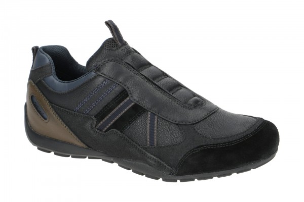 Geox RAVEX Schuhe - sportliche Slipper für Herren in schwarz - U043FB 000ME C0017