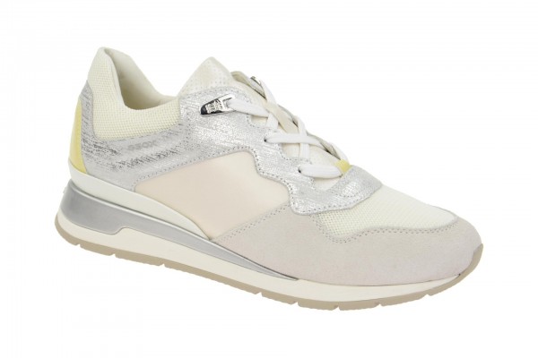 Geox Respira Shahira A Sneakers weiß silber Damenschuhe