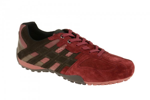 Geox Respira Snake K Sneakers in dunkelrot Herrenschuhe